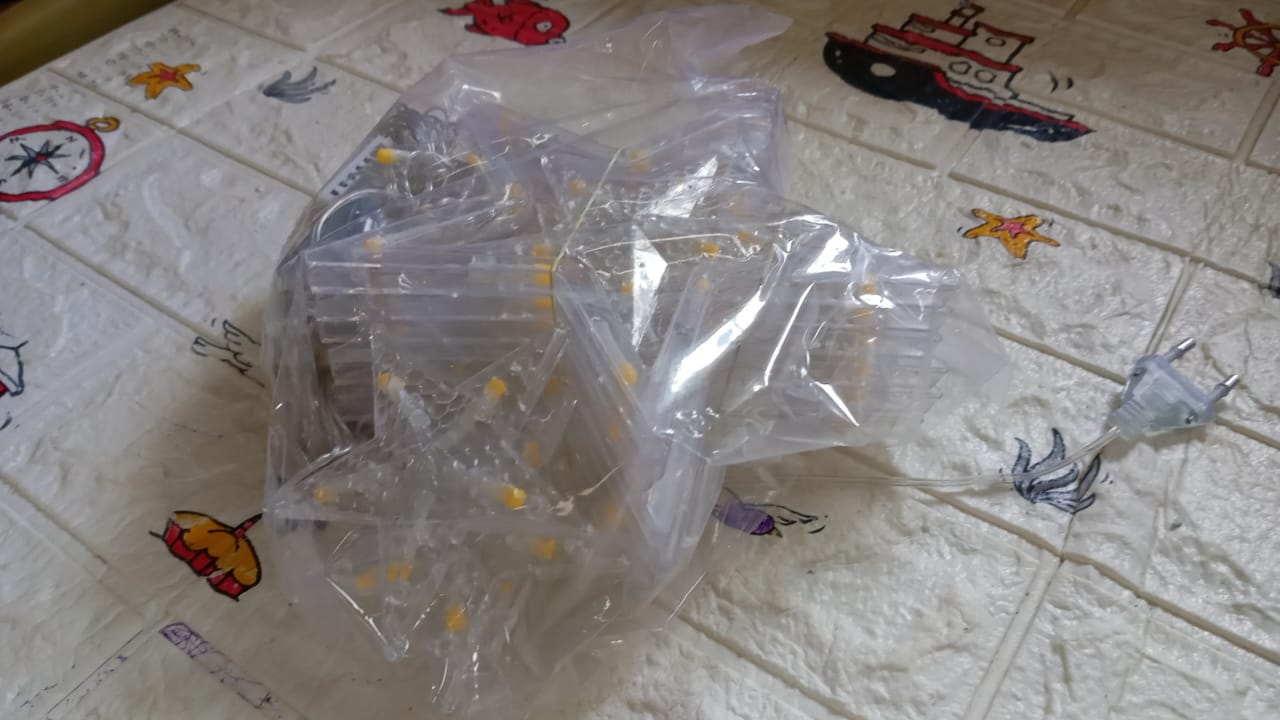 3385 12 Stars LED Curtain String Lights with 8 Flashing Modes for Home Decoration, Diwali & Wedding LED Christmas Light Indoor and Outdoor Light ,Festival Decoration (Warm White) 3385 12 Stars LED Curtain String Lights with 8 Flashing Modes for Home Decoration, Diwali & Wedding LED Christmas Light Indoor and Outdoor Light ,Festival Decoration (Warm White)